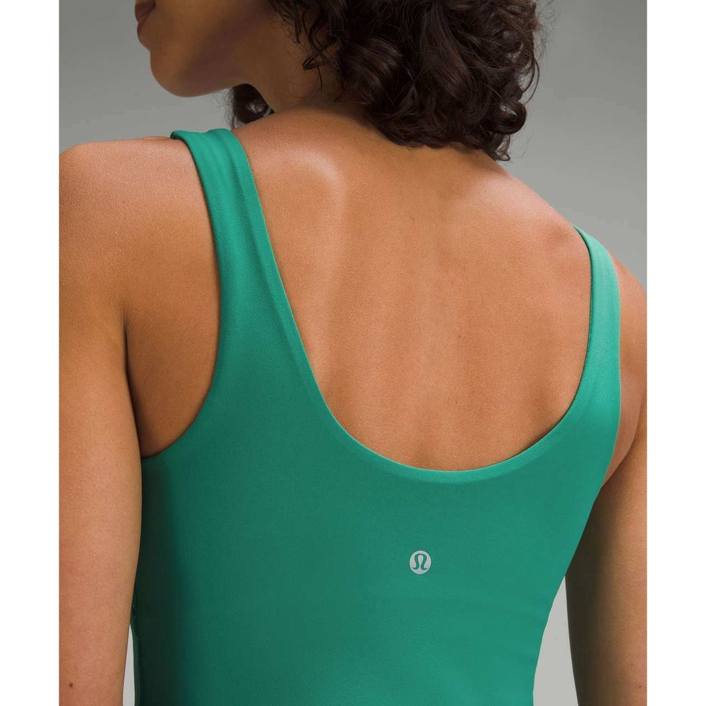 Lululemon Align Dress Cascadia Green Nulu Athletic Tennis Mini Dress Pocket/0 - Picture 5 of 12